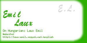 emil laux business card